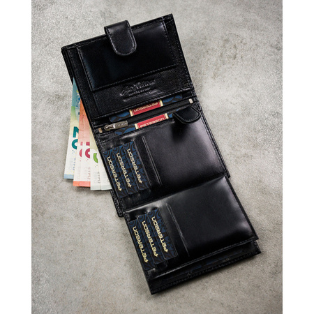 Portfel męski skórzany PTN N4L-NGV Black