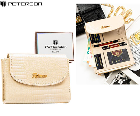 Portfel damski eko PTN-POR-05-RS Beige