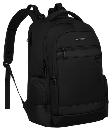 Plecak na laptopa z uchwytem na walizkę Peterson PTN PTY-02 BLACK