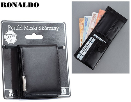 Portfel męski skórzany RM-05-BCF-BP Black