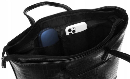 PETERSON PTN IB-01-CRO-9427 Black eco leather bag