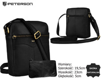 Torba skórzana + Etui PTN 711E-OPU Black