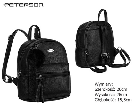 Plecak damski eko R-PZP-02 Black