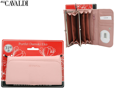 Portfel damski PU K-PAL-1B Pink