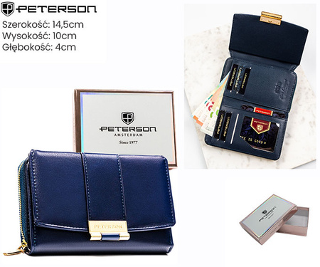 Portfel damski eko PTN 0015-F Navy