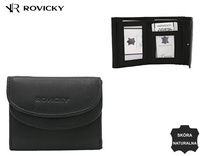 Portfel damski skórzany R-19-LFN Black