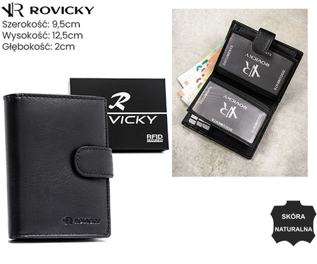 Portfel męski skórzany 0002-RVD Black