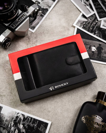 A two-piece gift set: Leatherette wallet & key ring by ROVICKY R-SET-M-N003L