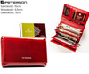 Portfel damski skórzany PTN 76112-BFBC Red