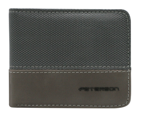 Portfel męski ze skóry PU PTN EH-02Z D.Gray