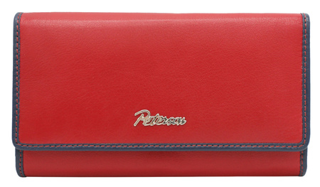 Portfel skórzany PTN KA-24 Red+Navy