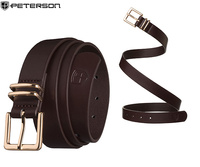 Pasek damski wąski PTN STU-19G1 Brown