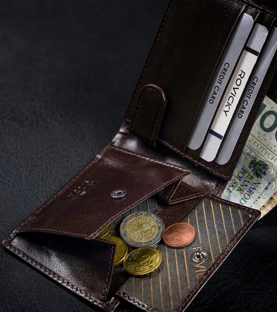 Rovicky men's RFID leather wallet CPR-021-BAR