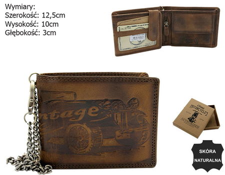 Portfel skórzany N992C-VIN-C Brown