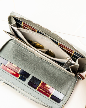 Portfel skóra + PU PTN PX25-1-NPK Pink