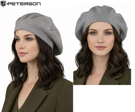 Beret damski PTN BER-A10 Gray