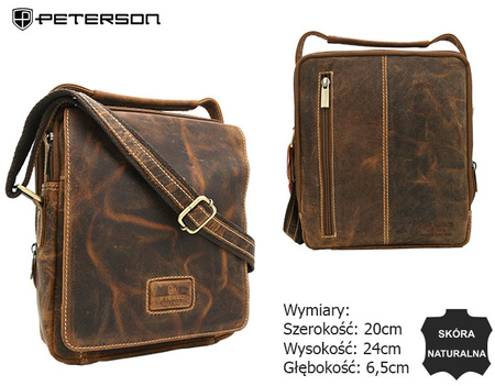 Torba skórzana PTN-371-TMH Tan