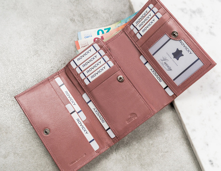 Portfel skórzany RFID 4U CAVALDI RD-22-GCL-0931 WOODR