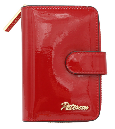 Portfel damski skórzany PTN 1N-602 Red+Black