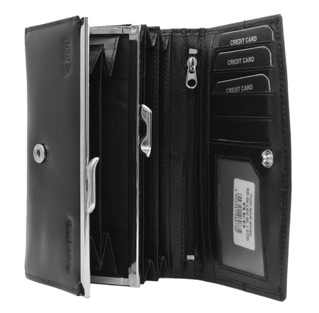 Portfel damski skórzany RD-06-LGV-NL Black