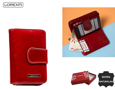 Portfel damski skórzany 76115-GBL Red