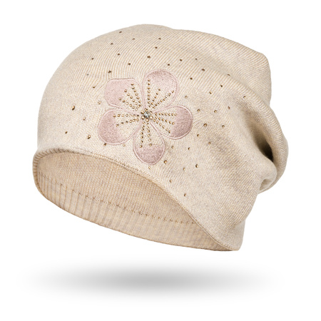 Czapka damska PTN HAT-02 Beige