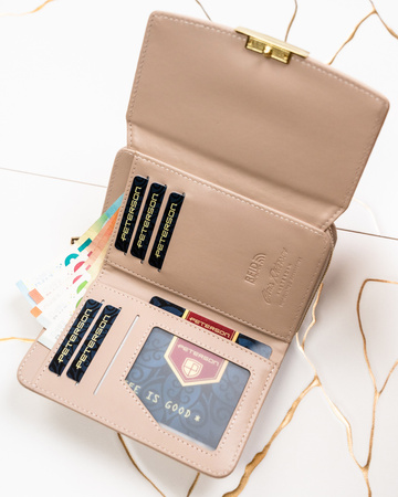 Portfel damski eko PTN 001-THU Beige