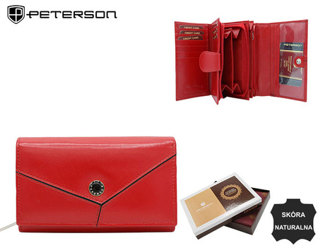 Portfel skórzany RFID PETERSON PTN RD-21-GCL-Y