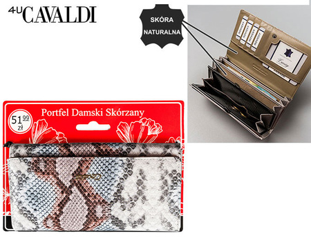 Portfel damski skóra + PU PX-24-DNH-BL Black