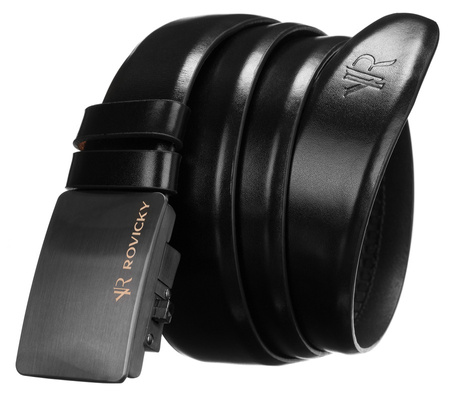 Pasek skórzany R-BAT Black