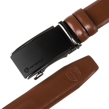 Pasek męski skórzany PTN PAS-CA3 Brown