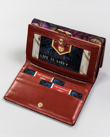 PETERSON PTN 42108-MD RFID leather wallet