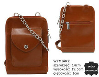Leather bag 4822-SB Camel