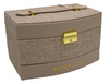 Beige Eco-Leather Jewelry Box Peterson PTN SZK-02