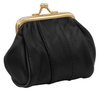 Leather coin purse 662 Black No Logo