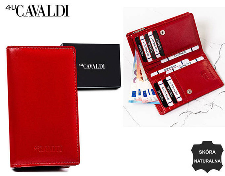 Women's leather wallet 249-GCL RED