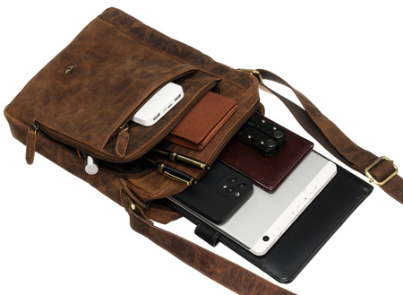 Torba skórzana PTN RIVER-NSH Tan