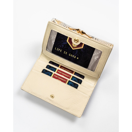 Portfel damski skórzany PTN 42108-SFL Beige