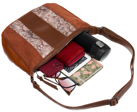 Torebka damska David Jones 6885-1 Cognac