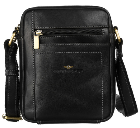 PTN BT-117-COM BLACK leather bag