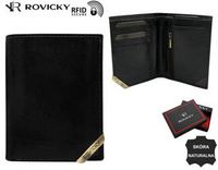 Portfel skórzany RFID ROVICKY N484-RVTM-GL