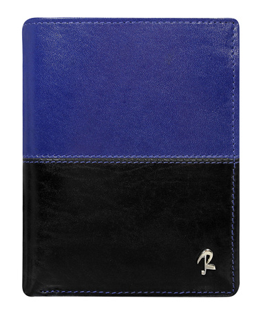 Portfel męski skórzany D1072-VT2 Black+Blue