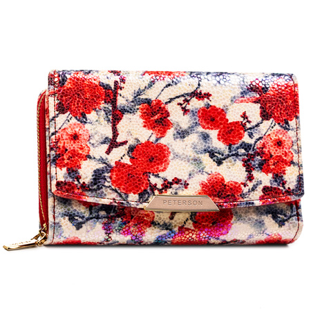 Portfel damski eko PTN 001-BKY White-Red