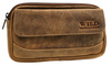 Skórzana saszetka na pasek 3607-MH Tan