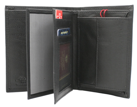 PTN MR-14-CN BLACK leather wallet