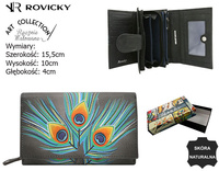 Women's leather wallet R-N19-ART