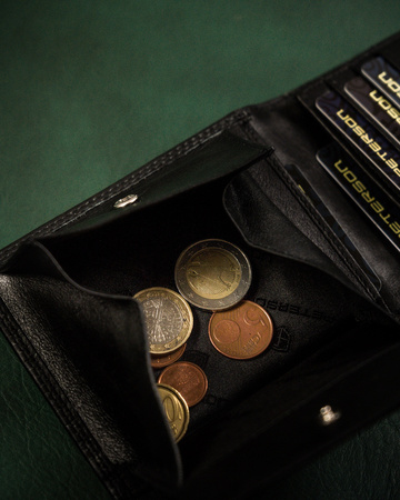PTN MR-12-CN BLACK leather wallet