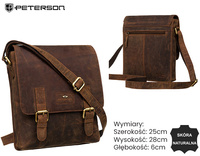 Torba skórzana PTN 996-B-NSH Tan