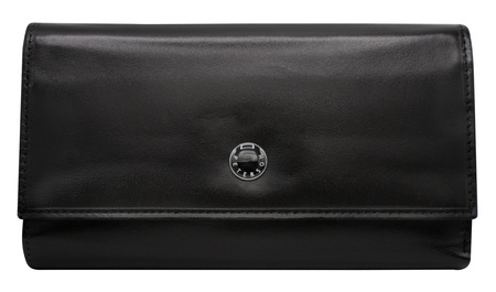 Duży portfel damski skórzany PTN D18-NGV Black