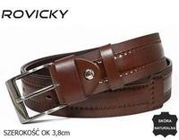 ROVICKY PRS-06-BGE leather belt ZEST. 5 PCS.